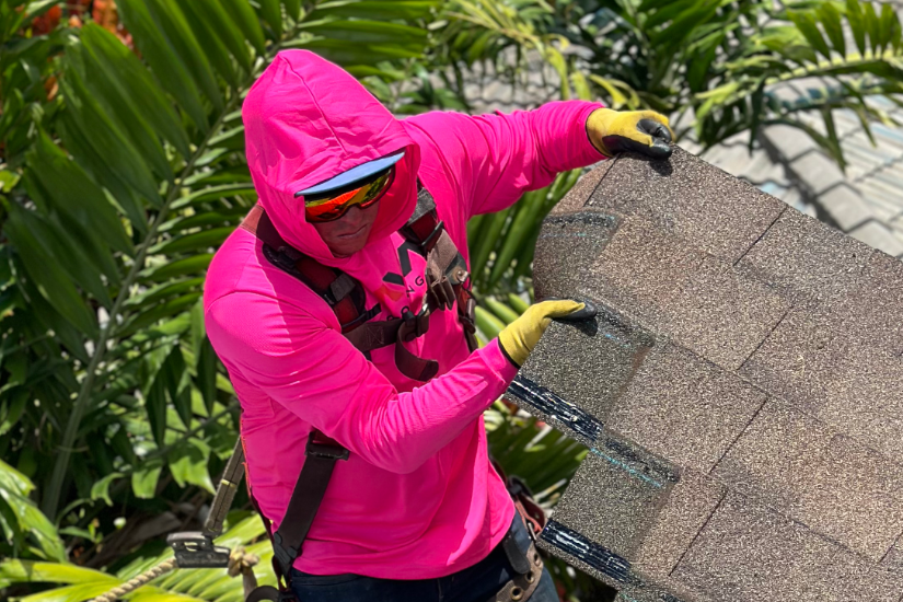 Metal roof installation on a Lahaina Maui home