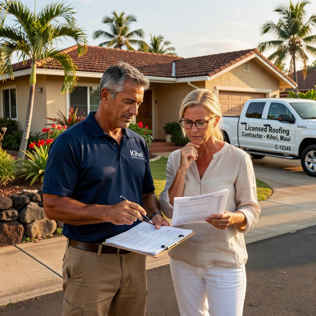 Roofing estimate consultation Kihei Maui